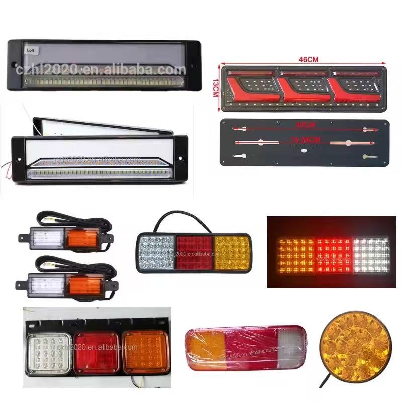 High Quality 24V Truck Rear Tail Light New LED Lamp with Amber Yellow Lens for Manufacturing Purpose